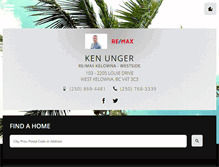Tablet Screenshot of kenunger.remax.ca