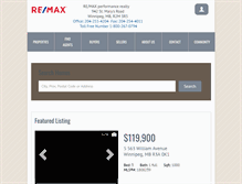 Tablet Screenshot of performancerealty2.manitoba.remax.ca