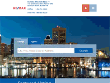 Tablet Screenshot of anchorrealty.britishcolumbia.remax.ca